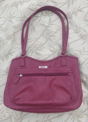 Multisac Oakland Handbag New No Tags Burgundy Hobo Cruelty Free Vegan Leather 