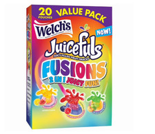 Welch's Juicefuls Fusions Gluten-Free Assorted Flavors Soft Fruit 8 oz, 20Count