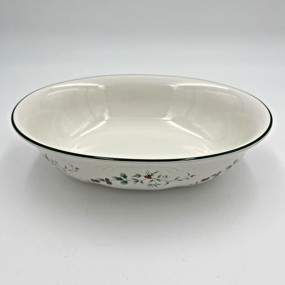 Pfaltzgraff Winterberry 10" tazón ovalado para servir verduras usado en excelente estado 10,25 x 7,25" Foto 2 de 4