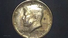 1964 Kennedy Half Dollar Coin 90% Silver - Gold Plated Pendant