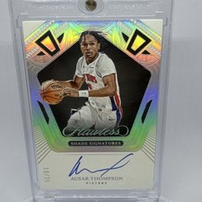 Panini Flawless Shade Signatures Autograph Ausar Thompson #FSS-ATP/25 Pistons