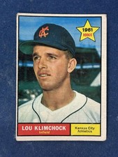 1961 Topps #462 Lou Klimchock Kansas City Athletics GOOD