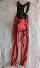 CR Padded Cycling Pants Tights Mens M Orange Rust Black
