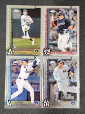 2025 Topps Chrome BASE Cards 1-200 with Rookies You Pick