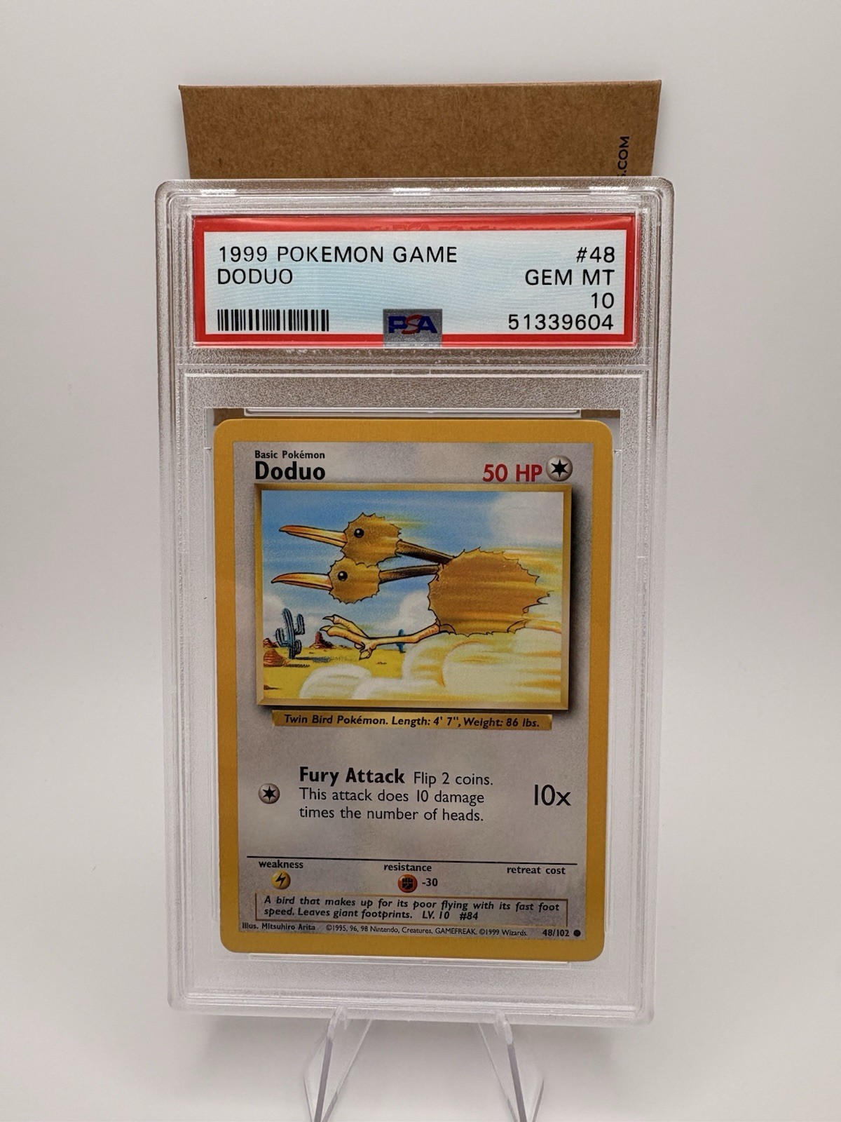 PSA 10 1999 Pokemon Game Doduo #48 Gem Mint
