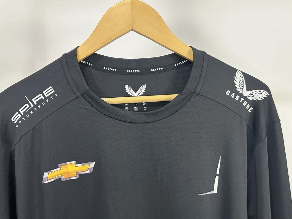 Camisa SPIRE Motorspots Castore Chevy Team Emitida LS NASCAR Hocevar McDowell 2XL Foto 4 de 4