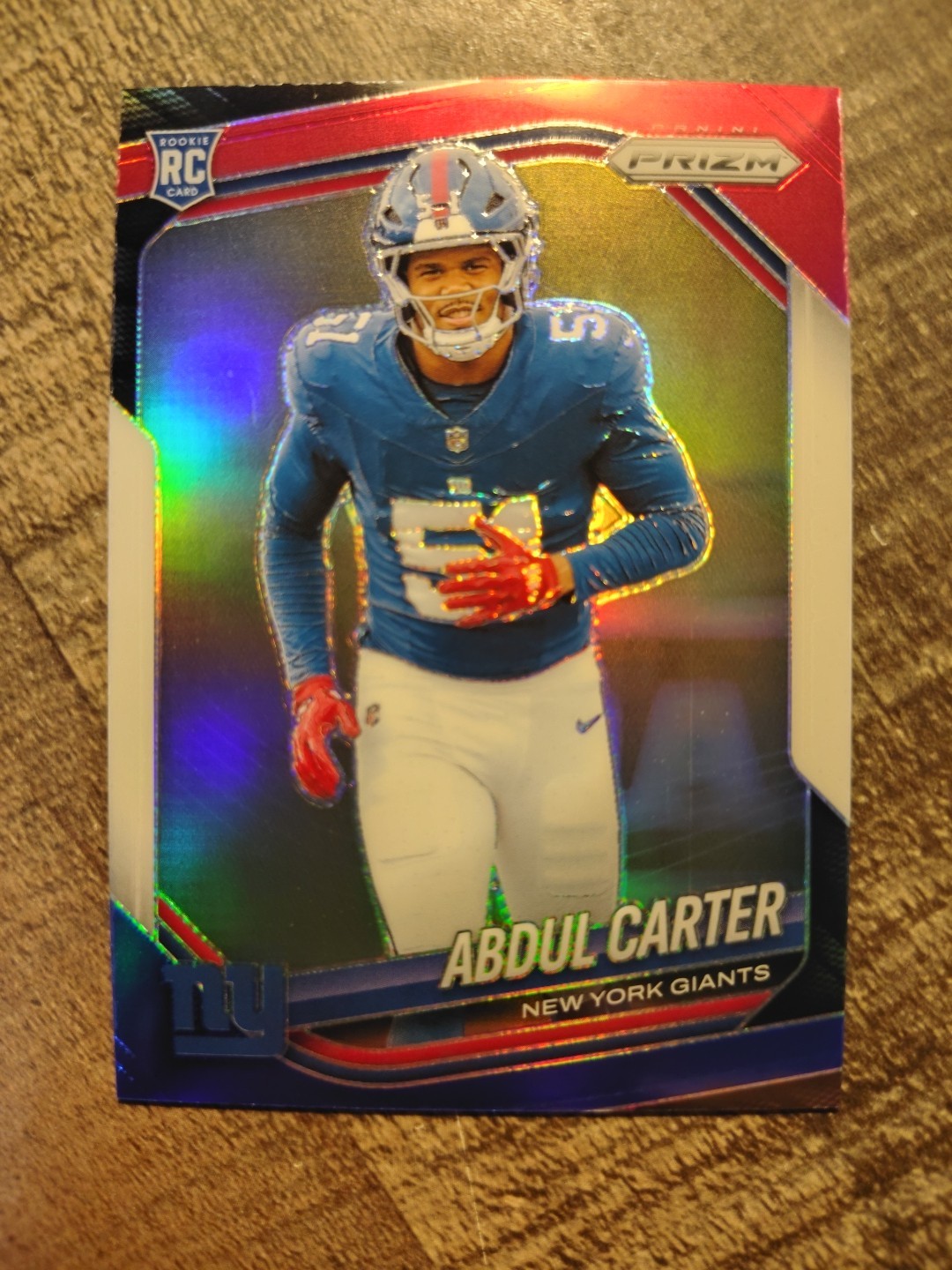 2025 Panini Prizm - Rookies Abdul Carter #394 Red White & Blue Prizm (RC)