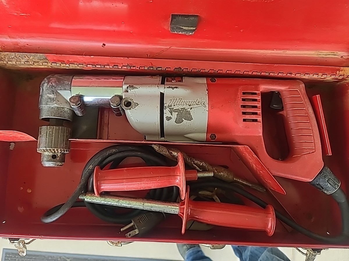Milwaukee 1107-1 Heavy-Duty 1/2 0-500 RPM D-Handle Right-Angle