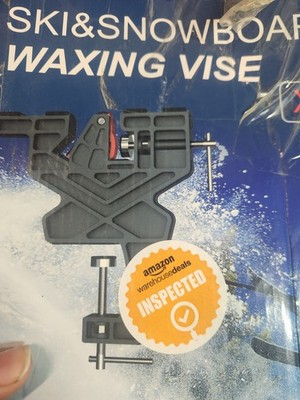 IGOSKI Ski & Snowboard Waxing Vise Black Durable Nylon Universal Application