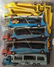 ORIGINAL VINTAGE DIECAST TOY LOT DINKY CORGI MATCHBOX etc CAR TRANSPORTERS etc