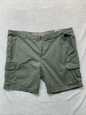 RedHead Mens 48 Army Green Khaki Cargo Shorts
