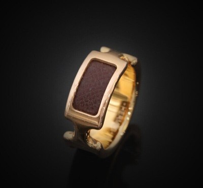 Hermes Olimp Ring Rose Gold Plated Large 17 US 8.8MM 7690605271 142569689