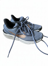 Nike Youth Size 4Y Blue Sneakers Fits Women s 5.5 Metallic Rose Gold Gym Outdoor