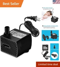 Compact 50GPH Mini Submersible Water Pump - Ideal for Pet Fountains & Aquariums
