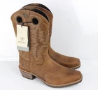 Ariat Men's Hybrid Roughstock Square Toe Cowboy Boots Sorrel Crunch 10044565