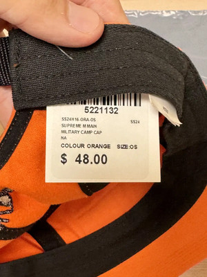 Supreme military camp cap orange - 24SS supreme campcap | eBay