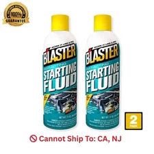 2 Pk 11oz Engine Starting Fluid Spray Fast-Acting Cold Start Boost Ether NEW
