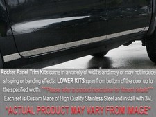 QAA Polished Lower Rocker Trim 12Pc Fits 87-97 F-150 Crew Cab