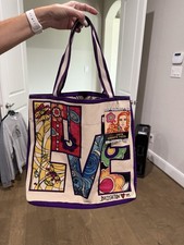 Brighton LOVE GROOVE II Canvas Tote / NWT /14.5”H x 15.5”W x 8”D / Retail:  $100