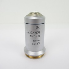 LEICA C PLAN 63X/0.75 POL∞/0.17 POLARIZING MICROSCOPE OBJECTIVE LENS - 566037