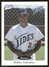 1996 Norfolk Tides BOBBY VALENTINE Mets Manager Team Issue