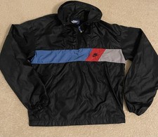 Vintage Nike Track Jacket Black Color Block Small Classic Made in USA Retro Vibe