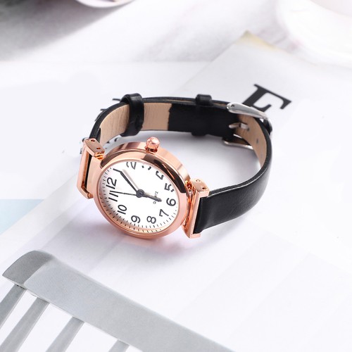 Kleine Zifferblatt Uhr Fräulein Mann Quarzuhr Am Handgelenk Frauen - Picture 7 of 12