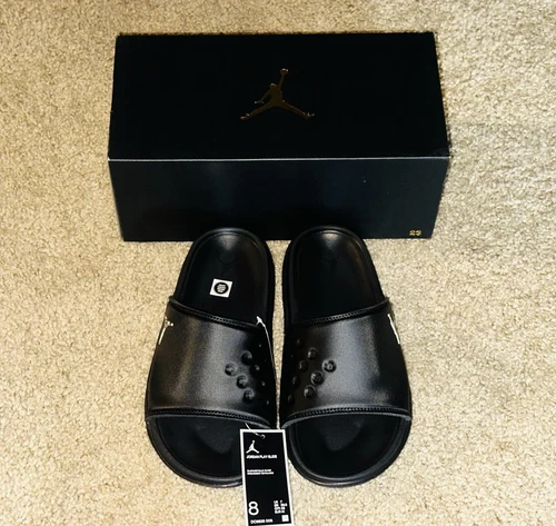 Air Jordan Play Slide Nero Metallizzato Taglia 8 Uomo