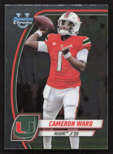 2024 Bowman University Chrome Cameron Cam Ward #38 Card - Quantity!