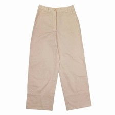 Dris Van Noten DRIES Cotton Twill Cloth Wide Pants No Tuck Straight Used f8f4b71