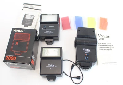 Vivitar 2800/2000/1900 Blitzgeräte und Zubehör - Guter Zustand - Bild 1 von 4