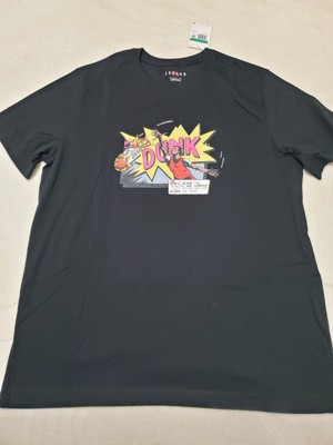 NIKE JORDAN BRAND DUNK COMIC MENS TEE T-SHIRT BLACK FZ1939 010 XL