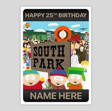 South Park Personalised Birthday Card A5 Kenny Stan Kyle Cartman SouthPark