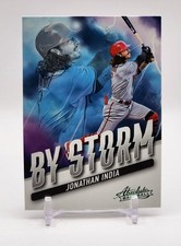 2022 Panini Absolute Baseball JONATHAN INDIA By Storm Green REDS #BYS-8