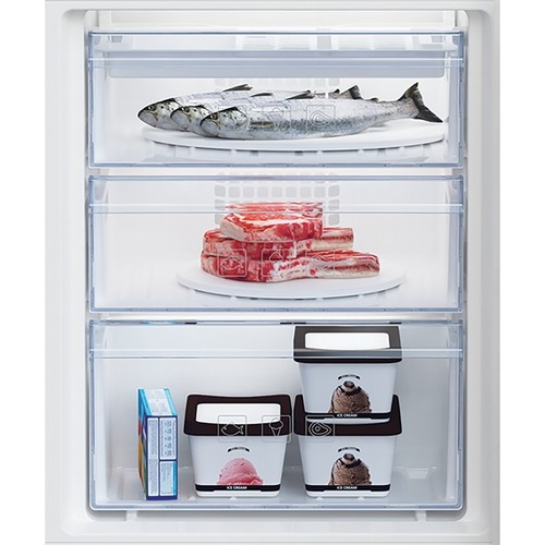 Beko BCSA285K4SN frigorifero con congelatore Da incasso 271 L E Bianco - Imagen 4 de 4