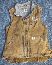 Carhartt Men's Mock Neck Sherpa Lined Vest Medium Brown