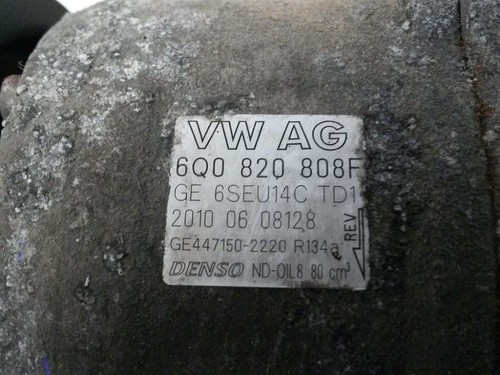 Klimakompressor 6Q0820808F SEAT IBIZA V ST (6J8) 1.4 - Imagen 2 de 5