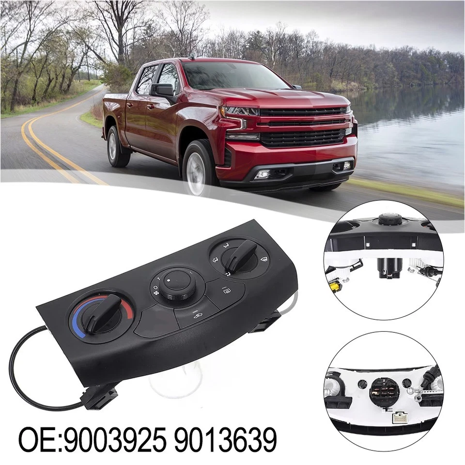 For Chevrolet Air Conditioning Control Panel Replacement 9003925 9013639 - Image 3 of 4