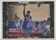 2021-22 Panini Donruss Franchise Features Holo Green Ice Joel Embiid #8 0b3