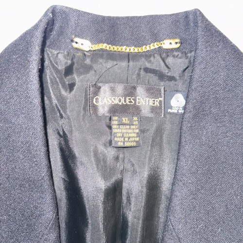 Classiques Entier Women’s Sz XLBlack Jacket Blazer - Picture 3 of 5