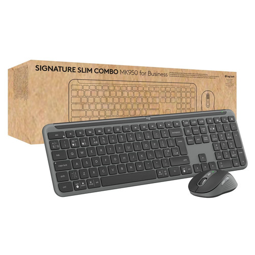 Logitech Signature Slim MK955 for Business Wireless Keyboard and Mouse - 第 1/8 張圖片