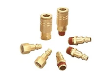 Coupler and Plug Kit (7 Piece), Industrial Type D, 1/4 7 Piece with sealant