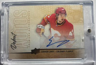 Connor Zary 2024-25 Tim Hortons Debut Auto DA-CA Rookie Auto Calgary Flames