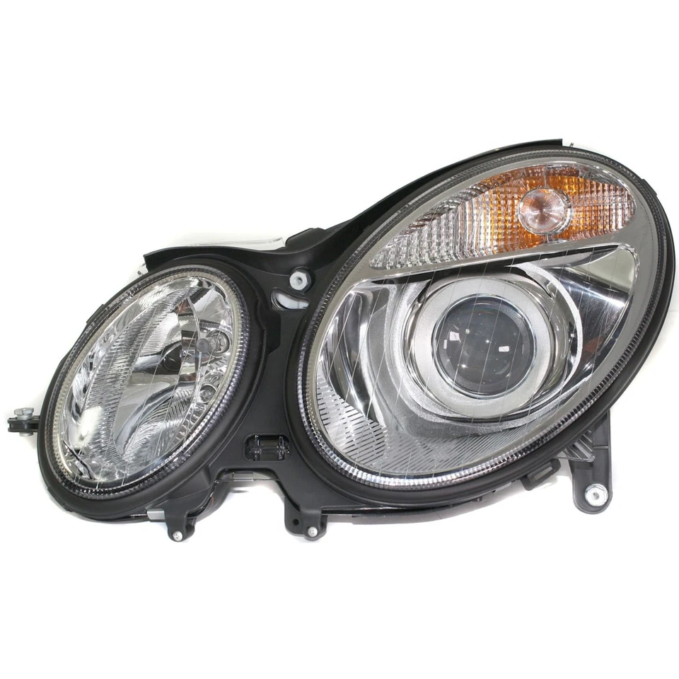 Halogen Headlight Set LH RH For 03-06 Mercedes Benz E320 E350 E500 E55 AMG CAPA - Image 2 of 4