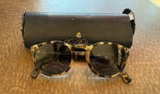 Vintage Brooks Brothers Tortishell Round 80s Sunglasses Thick Quality