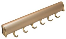 TAG Hardware 6-Hook Designer Telescopic Belt Rack Full Extension Pullout Organiz