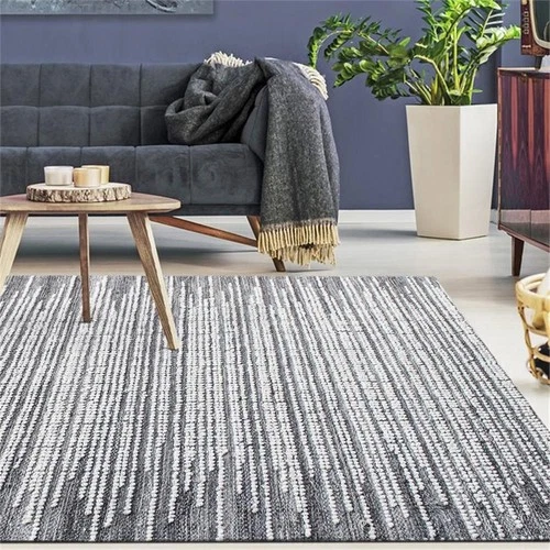 Uttermost Salida 72x108" Modern Style Wool Rug in Gray and Ivory - Picture 2 of 4