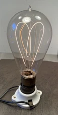 antique light bulb Westinghouse base Thomson Houston Edison bulb era WORKING 