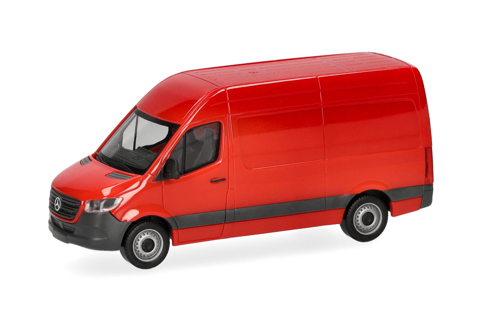 Herpa 093811-002 Mercedes Sprinter 18 Kasten Hochdach, rot, 1:87, NEU - Modell