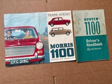 Morris 1100 sales brochure and Austin 1100 handbook original  rare 